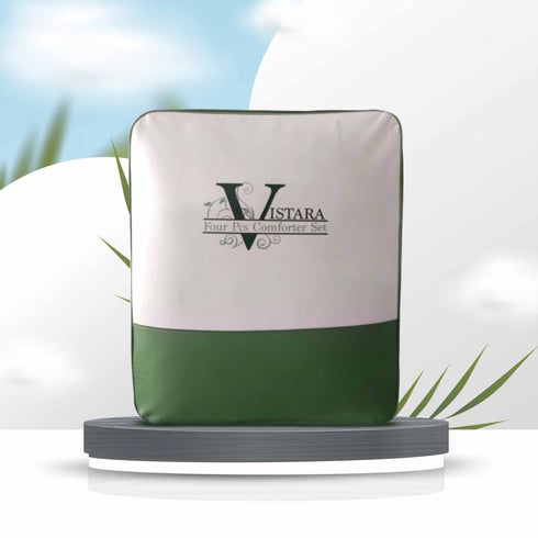 Vistara 4 Piece (Bedding) AC Comforter Set with King Size Bedsheet & Pillow Covers by Florida